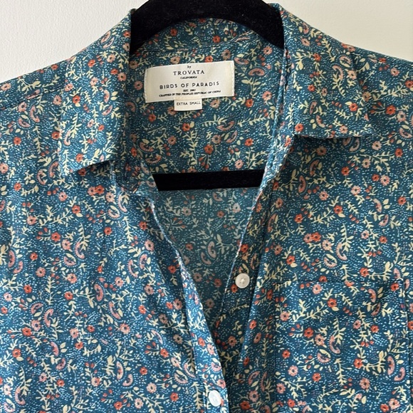 Trovata Birds of Paradise Floral Shirt XS - Picture 2 of 7